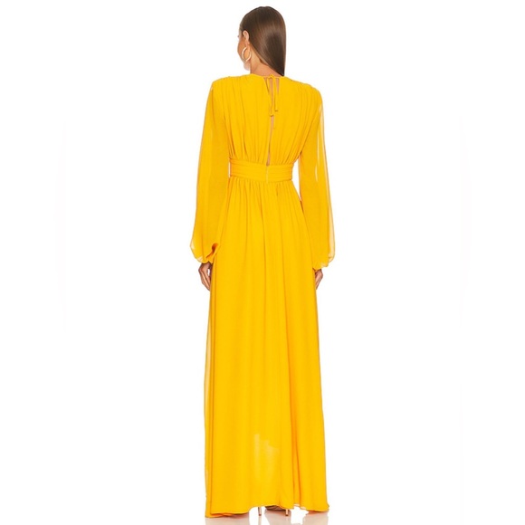 Michael Costello x REVOLVE Kerry Gown in Marigold - Picture 2 of 3